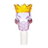 Skull King Kopf violett / gold